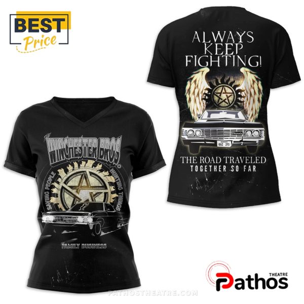 Supernatural Always Keep Fighting Black Hoodie