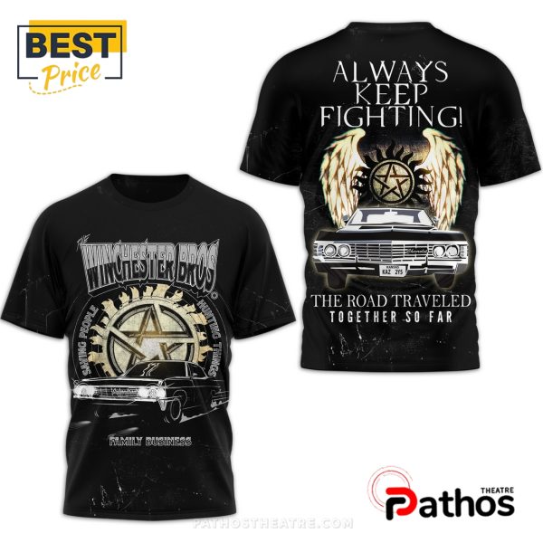 Supernatural Always Keep Fighting Black Hoodie