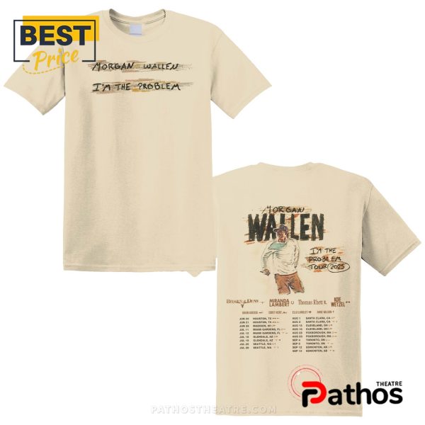 Wallen Concert 2025, Morgan I’m The Problem Tour 2025 T-Shirt