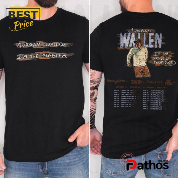 Wallen Concert 2025, Morgan I’m The Problem Tour 2025 T-Shirt