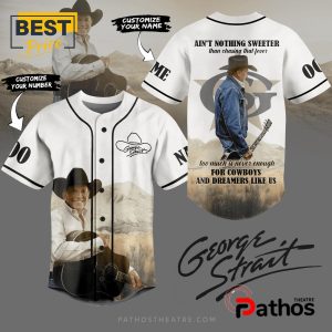 Premium George Strait Custom Name Baseball Jersey