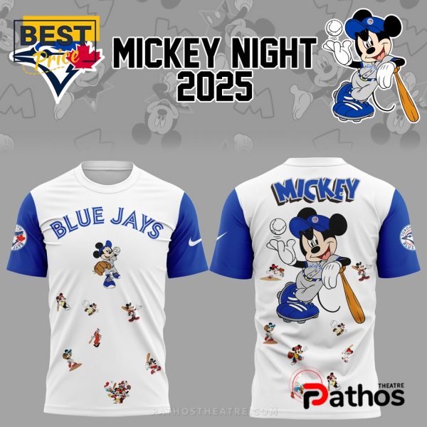 2025 Blue Jays Baseball Mickey Mouse Hoodie