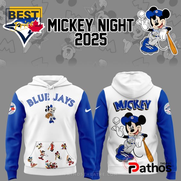2025 Blue Jays Baseball Mickey Mouse Hoodie