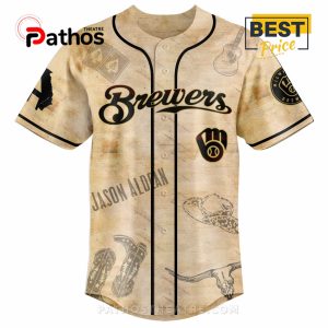 milwaukee brewers mlb x jason aldean baseball jersey 2 baxeE