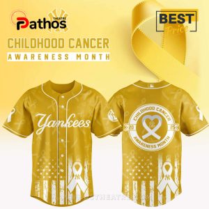 New York Yankees MLB x Childhood Cancer Awareness Month 2025 Jersey