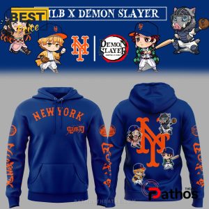 New York Mets MLB Demon Slayer 2025 Hoodie And Cap
