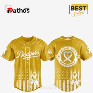 dodgers mlb x childhood cancer awareness month 2025 jersey 2 ckQUL