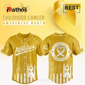 Athletics MLB x Childhood Cancer Awareness Month 2025 Jersey