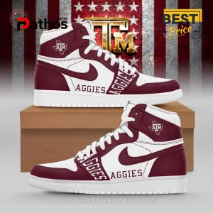 NCAA Texas A&M Aggies Air Jordan Hightop Sneakers