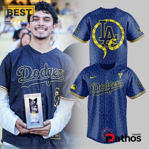Dodgers Baseball Celebrating Kobe’s Bobblehead Baseball Jersey