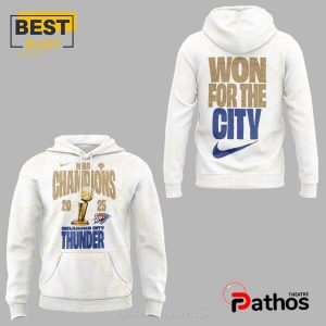 okc thunder won the city champions hoodie 4 u9ur3