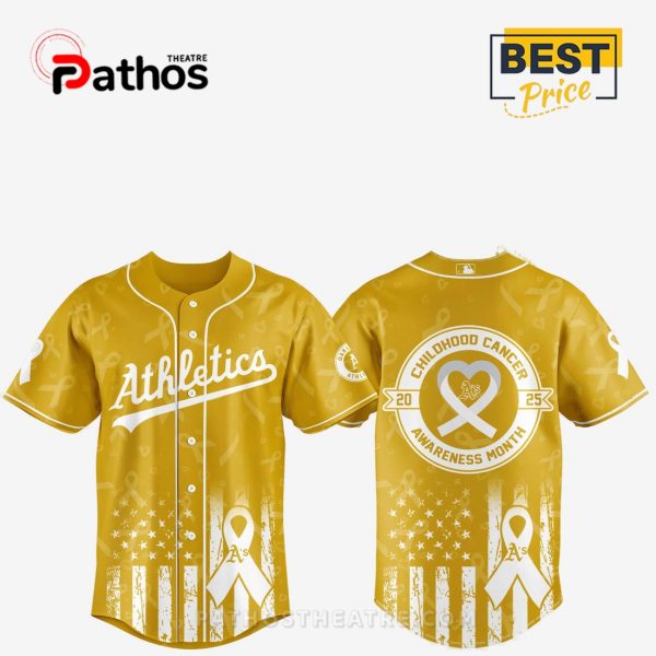 Athletics MLB x Childhood Cancer Awareness Month 2025 Jersey