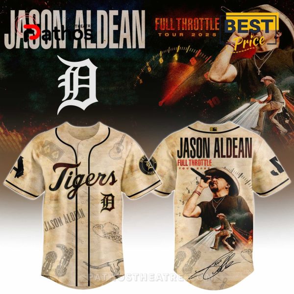 Detroit Tigers MLB x Jason Aldean Baseball Jersey