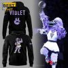 Golden State Valkyries Violet Mascot Black Hoodie
