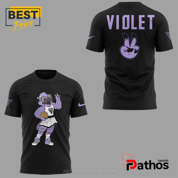 Golden State Valkyries Violet Mascot Black Hoodie