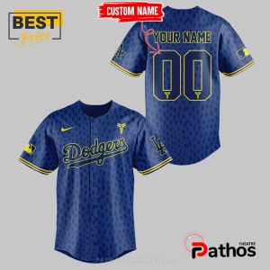 dodgers celebrating kobes bobblehead baseball jersey 2 ZN2wc