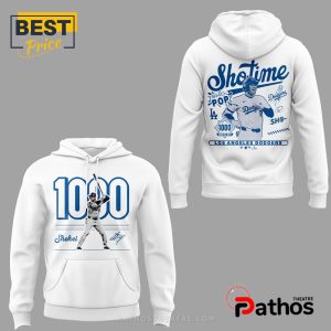 shohei ohtani 1000 career hits white hoodie 2 UK1x6
