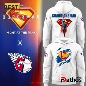 Cleveland Guardians Superman Night Hoodie And Cap