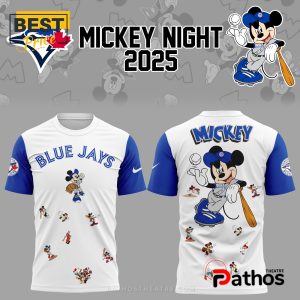 2025 Blue Jays Baseball Mickey Mouse Hoodie