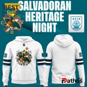san jose sharks celebrate el salvador heritage hoodie and jogger 1 B98sM