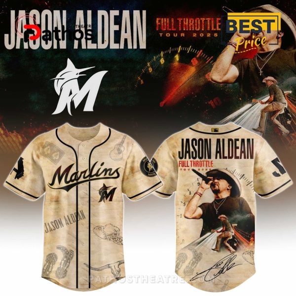 Miami Marlins MLB x Jason Aldean Baseball Jersey