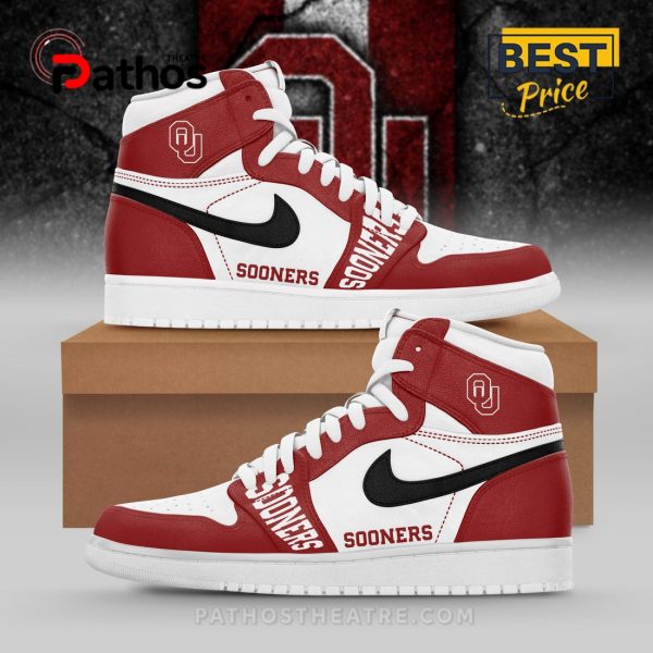 NCAA Oklahoma Sooners Air Jordan Hightop Sneakers