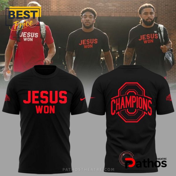 New Ohio State Football Jesus Won Hoodie