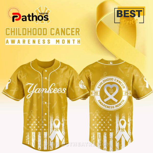 New York Yankees MLB x Childhood Cancer Awareness Month 2025 Jersey