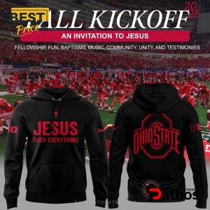 Ohio State Buckeyes Jesus Over Everything Hoodie And Jogger