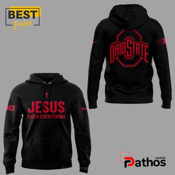 Ohio State Buckeyes Jesus Over Everything Hoodie And Jogger