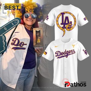 Dodgers Baseball Celebrating Kobe’s Bobblehead Jersey