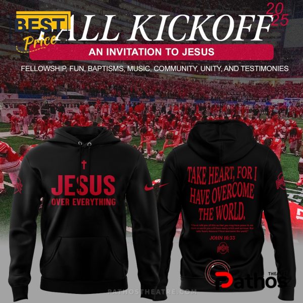 Premium Ohio State Buckeyes Jesus Over Everything Hoodie