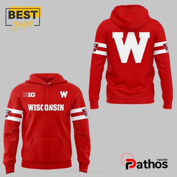 Premium Wisconsin Badgers Football Throwback Hoodie