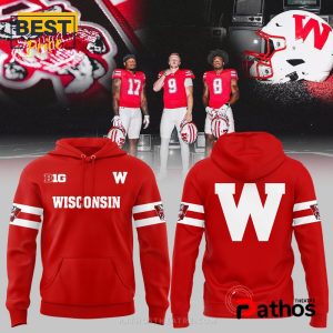 Wisconsin Badgers Football Throwback Hoodie And Cap
