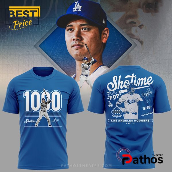 Shohei Ohtani 1000 Career Hits Blue Hoodie
