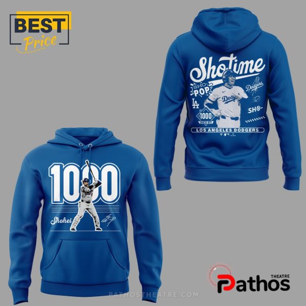 Shohei Ohtani 1000 Career Hits Blue Hoodie