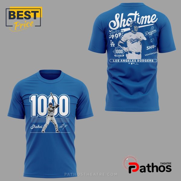 Shohei Ohtani 1000 Career Hits Blue Hoodie