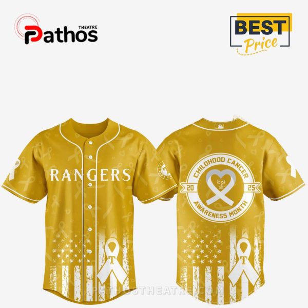 Texas Rangers MLB x Childhood Cancer Awareness Month 2025 Jersey