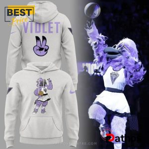 Golden State Valkyries Violet Mascot Grey Hoodie