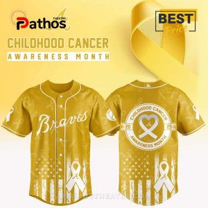 Atlanta Braves MLB x Childhood Cancer Awareness 2025 Jersey