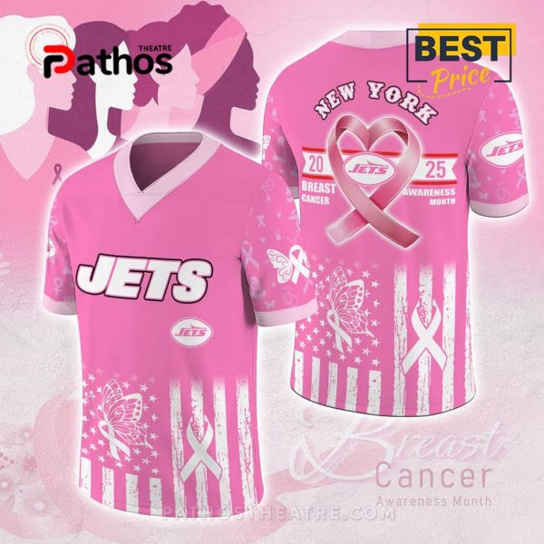 2025 New York Jets x Breast Cancer Awareness Football Jersey