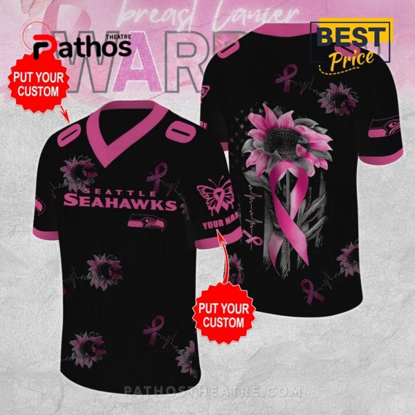Seattle Seahawks x Breast Cancer Awareness Football Jersey