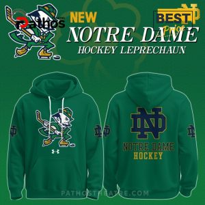 New Notre Dame Leprechaun 2025 Hockey Hoodie