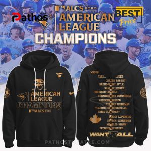 Blue Jays x American League Champions Gold Edition Hoodie And Cap Blue Jays x American League Champions Gold Edition Hoodie And Cap