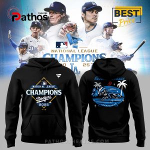 Los Angeles Dodgers 2025 National League Champions Hoodie