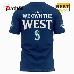 seattle mariners 2025 al west division champions shirt navy 3 Q0jnu