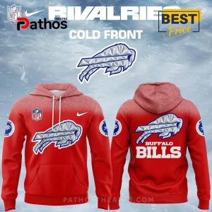 Buffalo Bills 2025-2026 Rivalries Cold Front Red Hoodie, Cap