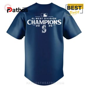 seattle mariners 2025 al west division champions jersey limited edition 3 atj2I