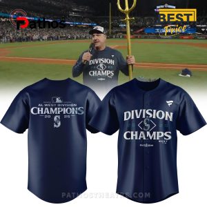 Seattle Mariners Navy 2025 West Division Champions Baseball Jersey