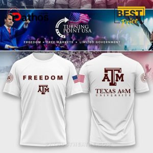 Texas A&M Campus Freedom White Hoodie 2025